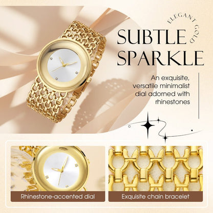 Radiant Retro Womens Quartz Rhinestone Watch Product Image 06