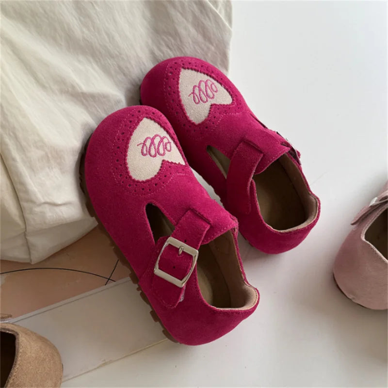 Red leather kids&