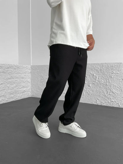 Relaxed Heavyweight Knit Wide Leg Pants Product Image 05