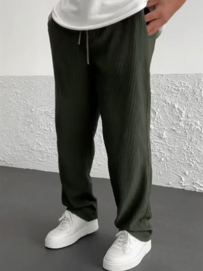 Relaxed Heavyweight Knit Wide Leg Pants Product Image 12
