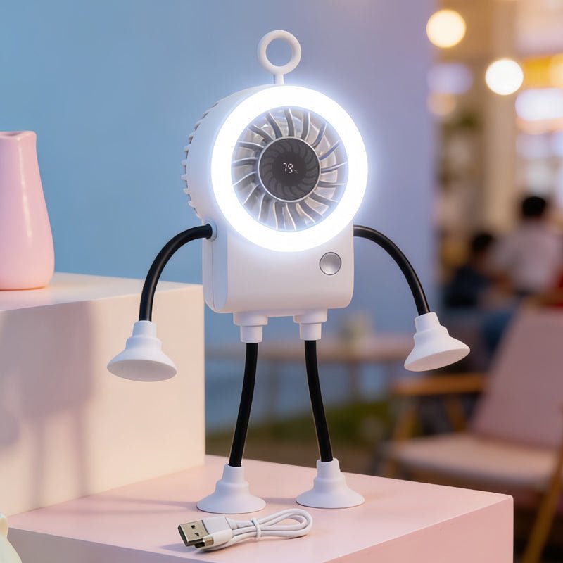 Ripple Bendable Desk Fan Led Ring Light Product Image 12