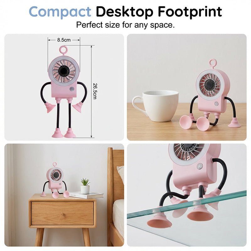 Ripple Bendable Desk Fan Led Ring Light Product Image 15