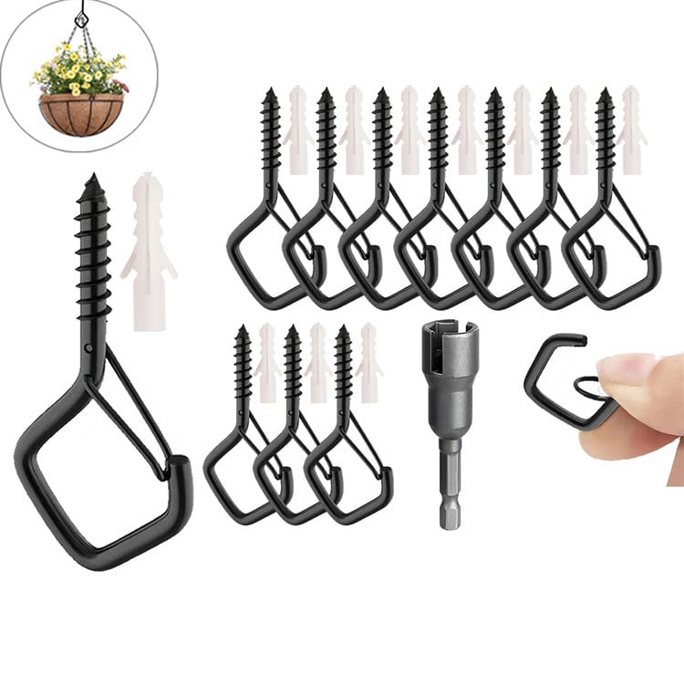 Secure Square Hanging Hooks Stainless Steel 20 Pack Product Image 01