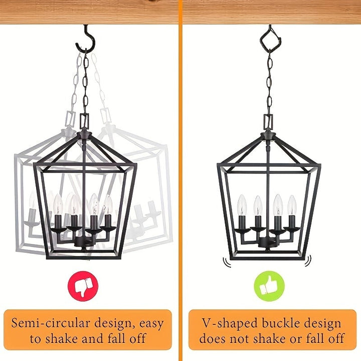 Secure Square Hanging Hooks Stainless Steel 20 Pack Product Image 05