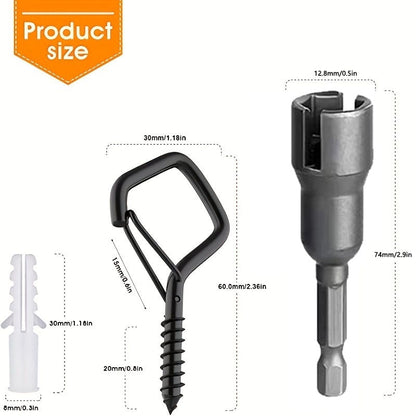 Secure Square Hanging Hooks Stainless Steel 20 Pack Product Image 06