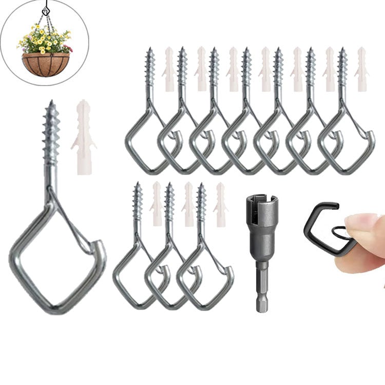 Secure Square Hanging Hooks Stainless Steel 20 Pack Product Image 08