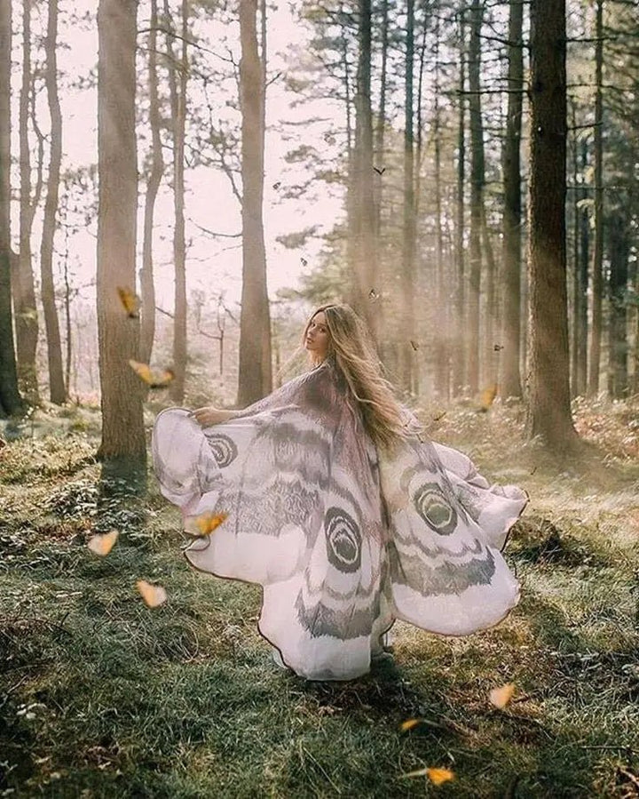 Selene Winged Chiffon Cape Product Image 04