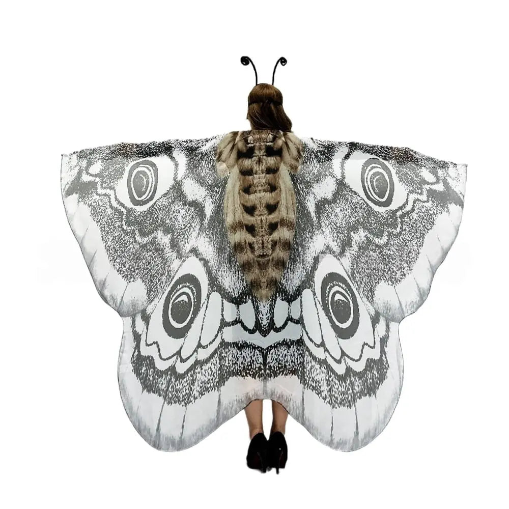 Selene Winged Chiffon Cape Product Image 06