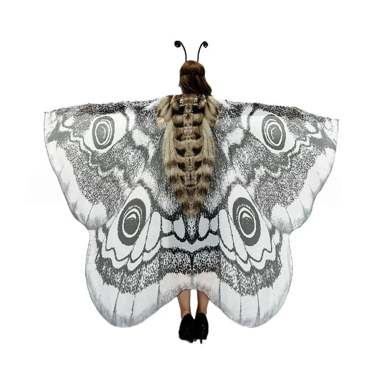 Selene Winged Chiffon Cape Product Image 06