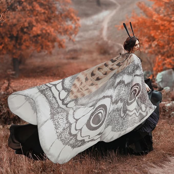 Selene Winged Chiffon Cape Product Image 09
