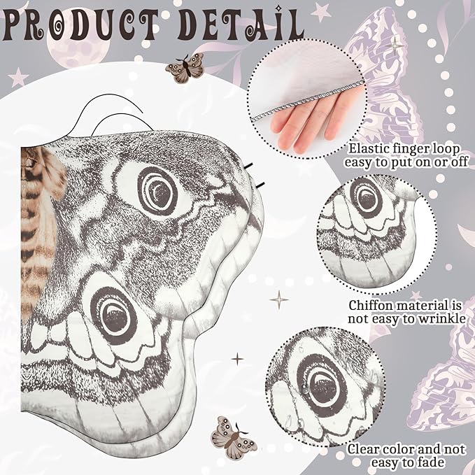 Selene Winged Chiffon Cape Product Image 10