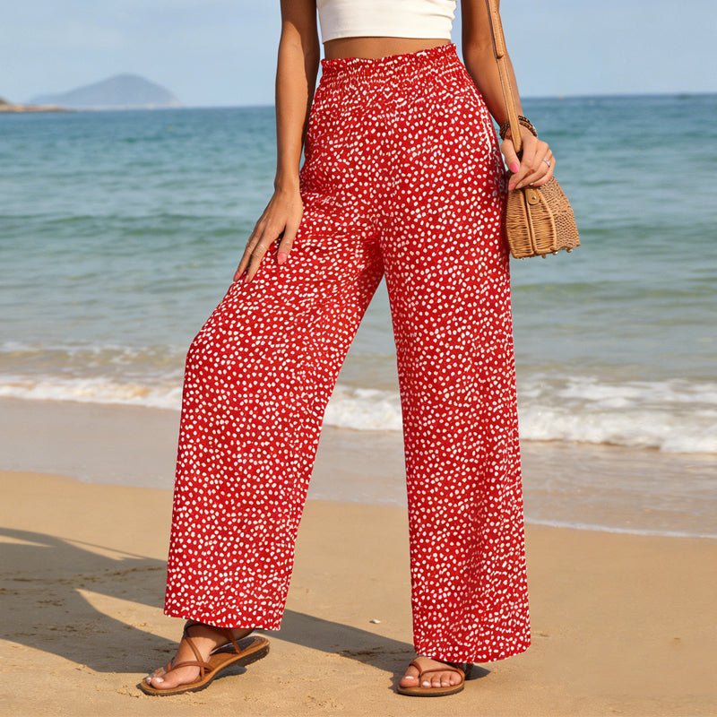 Serene Smocked Waist Wide Leg Pants Product Image 08