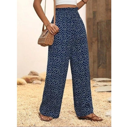 Serene Smocked Waist Wide Leg Pants Product Image 10