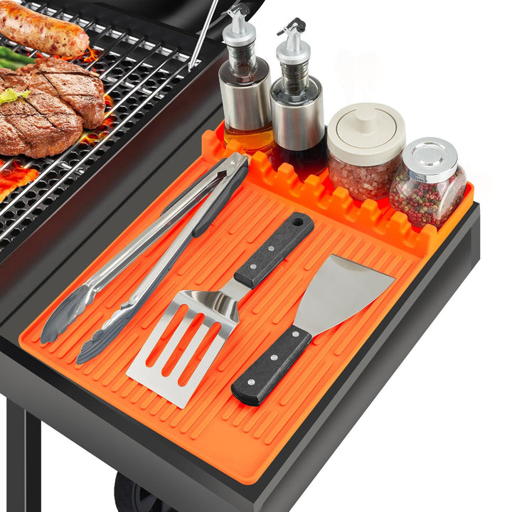 Silicone Grill Side Shelf Mat Tool Organizer Product Image 01