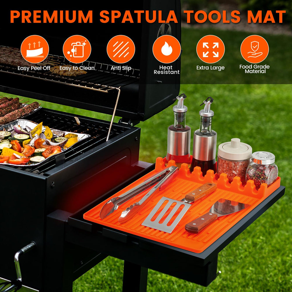 Silicone Grill Side Shelf Mat Tool Organizer Product Image 02
