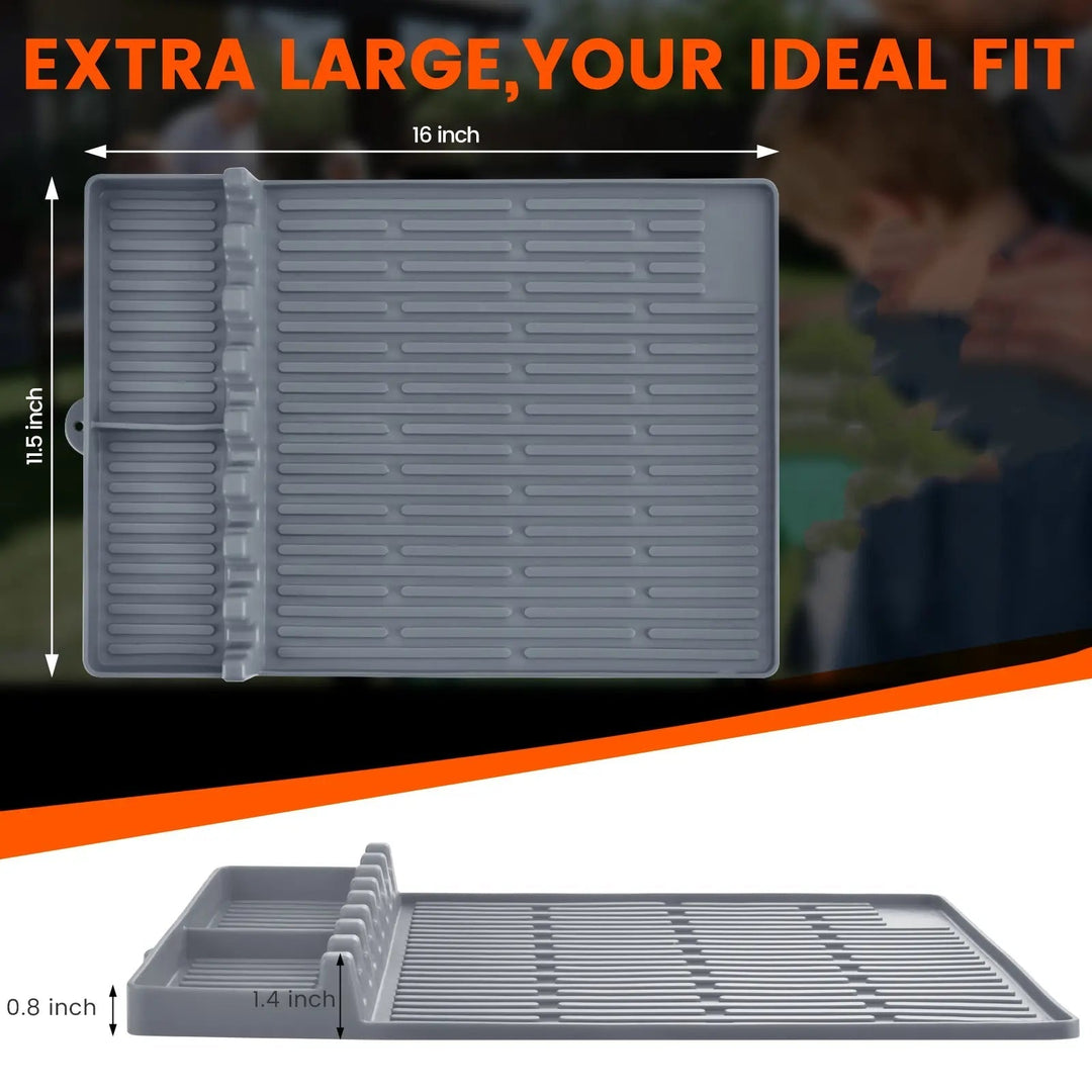 Silicone Grill Side Shelf Mat Tool Organizer Product Image 07