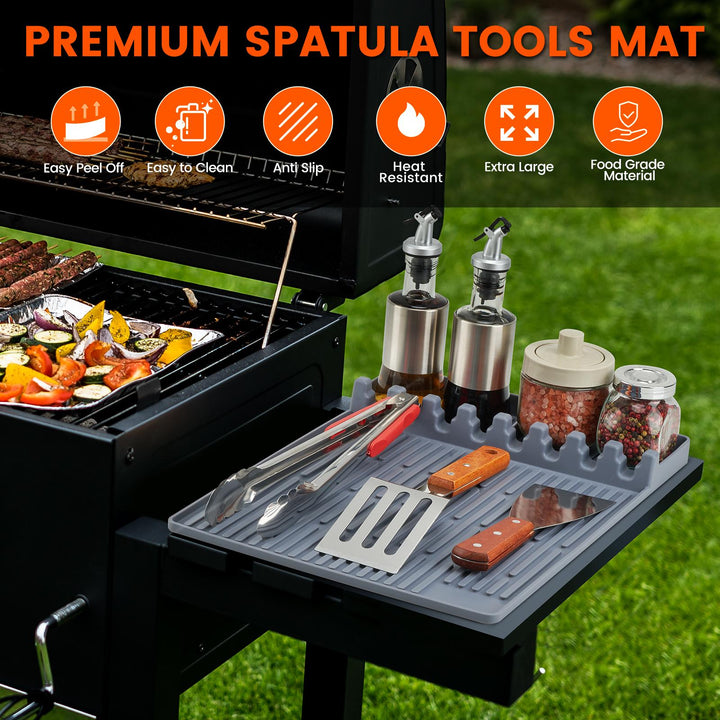 Silicone Grill Side Shelf Mat Tool Organizer Product Image 08
