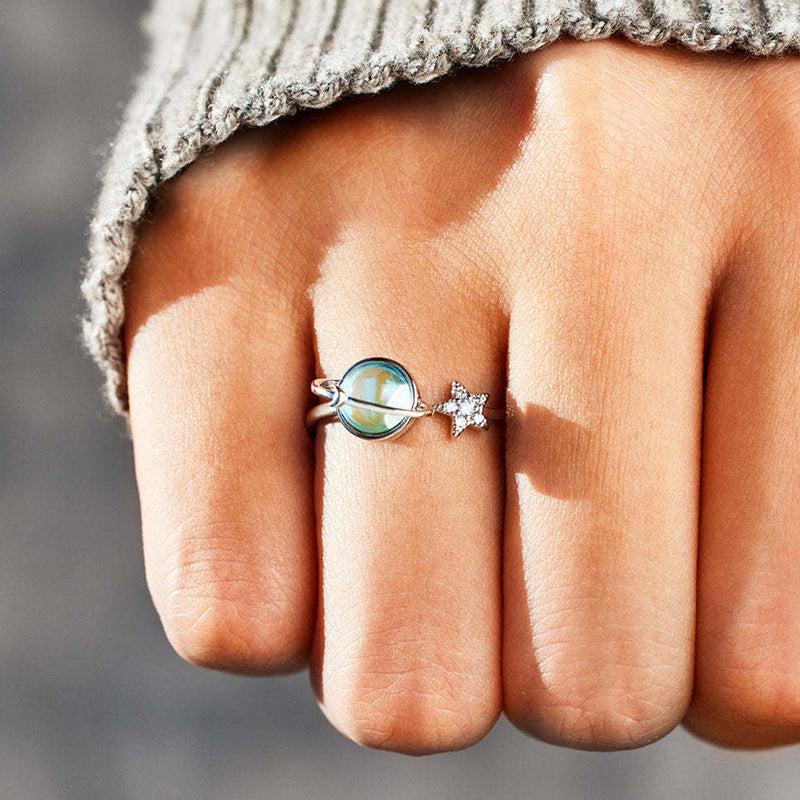 Silver Celestial Adjustable Ring Product Image 02