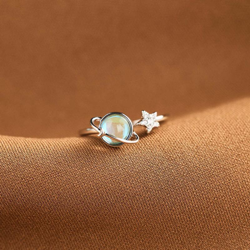 Silver Celestial Adjustable Ring Product Image 06
