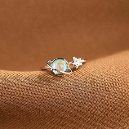 Silver Celestial Adjustable Ring Product Image 06