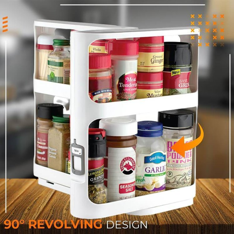 Slim Swivel Spice Condiment Bottle Rack Product Image 05