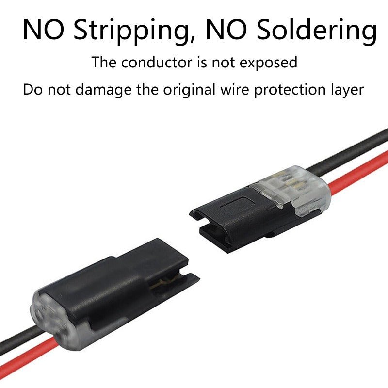Snaplock 2 Pin Solderless Led Strip Wire Connectors Product Image 02
