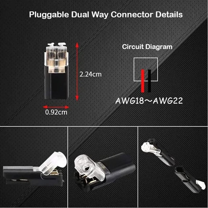 Snaplock 2 Pin Solderless Led Strip Wire Connectors Product Image 05