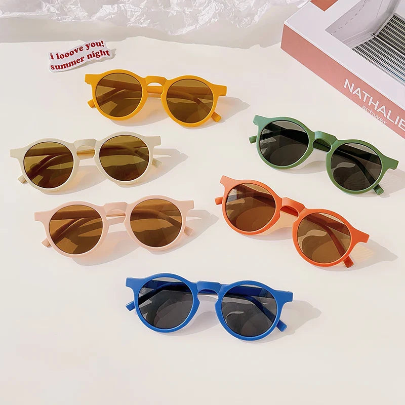 Solid-color round kids&