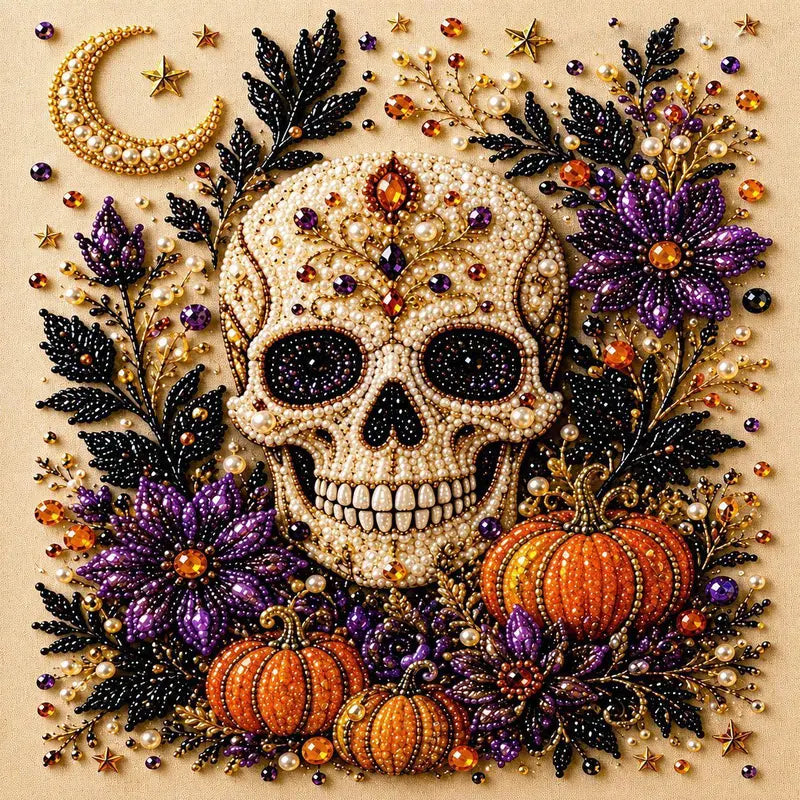 Sparkling Halloween Witch Diamond Painting Kit Product Image 04