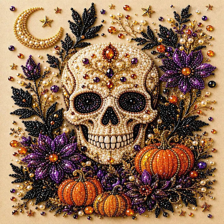 Sparkling Halloween Witch Diamond Painting Kit Product Image 04
