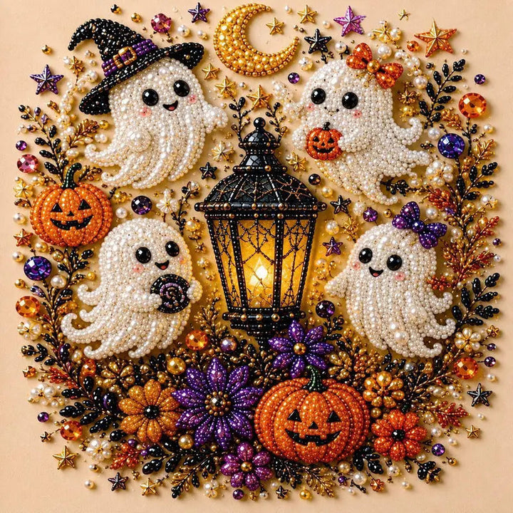 Sparkling Halloween Witch Diamond Painting Kit Product Image 05