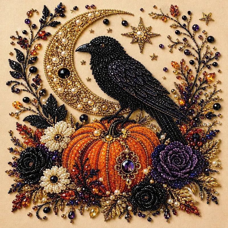 Sparkling Halloween Witch Diamond Painting Kit Product Image 06