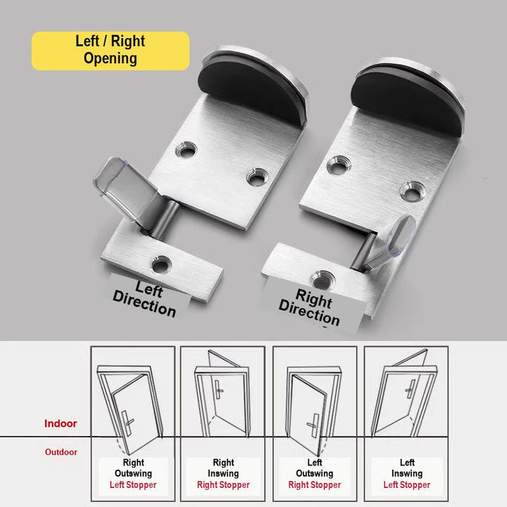 Stainless Steel Door Stop Rubber Buffer Product Image 03