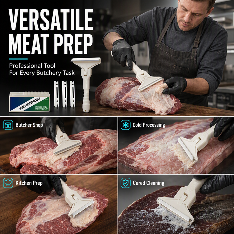 Stainless Steel Meat Scraper T Handle Product Image 04