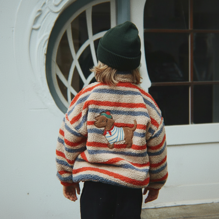 Back of a striped kids&