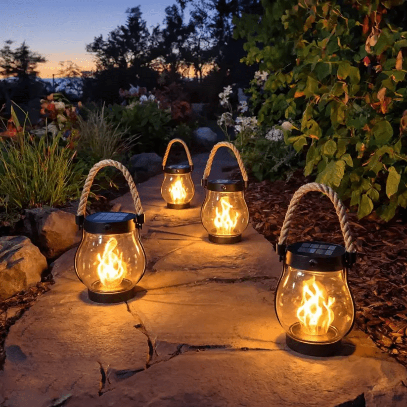 Sunlit Glow Flicker Outdoor Lantern Product Image 01