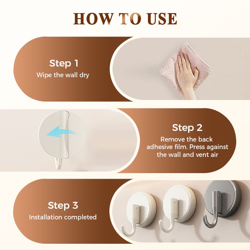Suregrip No Drill Suction Wall Hooks 3 Pack Product Image 08