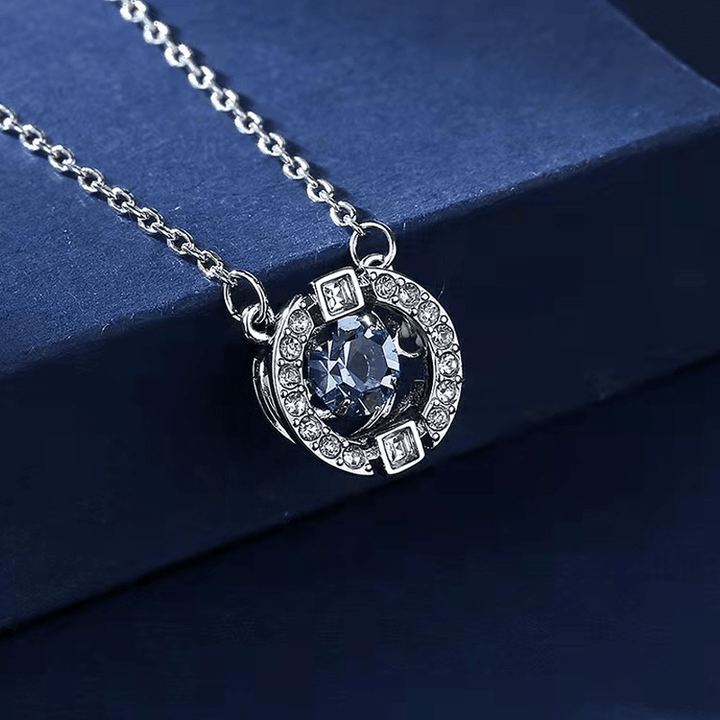 Swayglow Moving Rhinestone Pendant Necklace Product Image 02