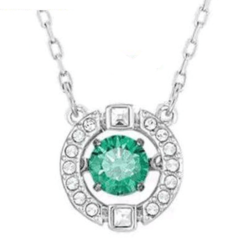 Swayglow Moving Rhinestone Pendant Necklace Product Image 09