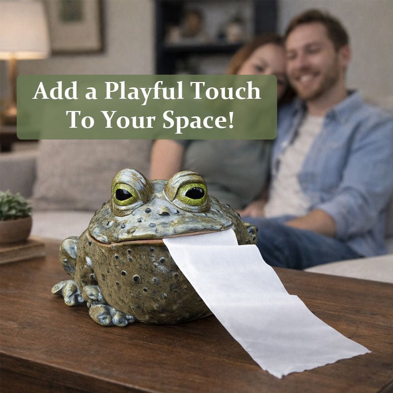 Terrific Toad Tissue Dispenser Resin Home Accent Product Image 03