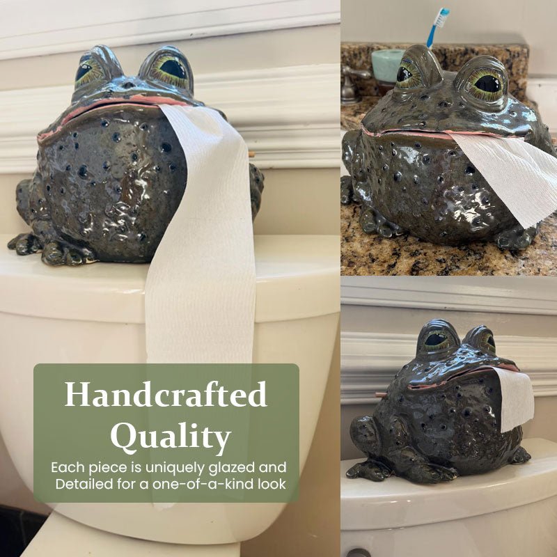 Terrific Toad Tissue Dispenser Resin Home Accent Product Image 06