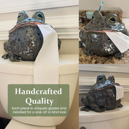 Terrific Toad Tissue Dispenser Resin Home Accent Product Image 06