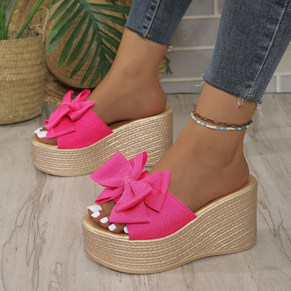 Tessa Platform Wedge Sandals Open Toe Flatform Heel Product Image 01