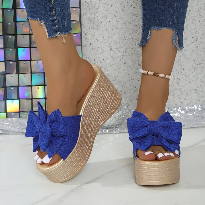 Tessa Platform Wedge Sandals Open Toe Flatform Heel Product Image 02