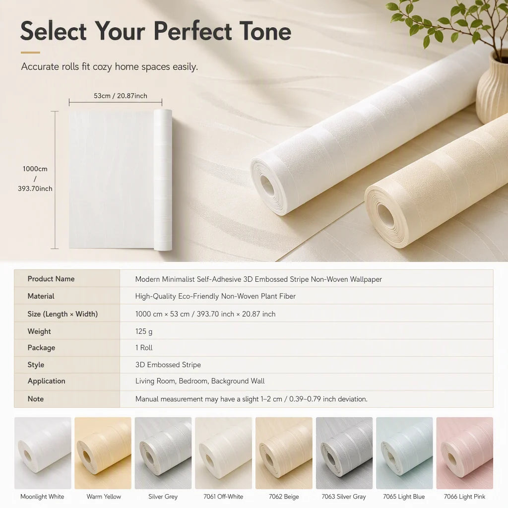 Textured Peel And Stick Stripe Wallpaper Product Image 08