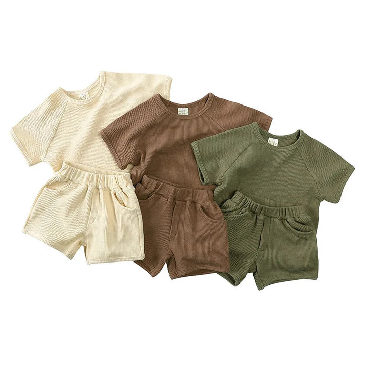 Beige, brown, and green children&