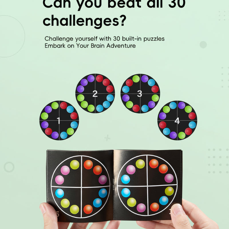 Pattern booklet and examples from the puzzle ball&