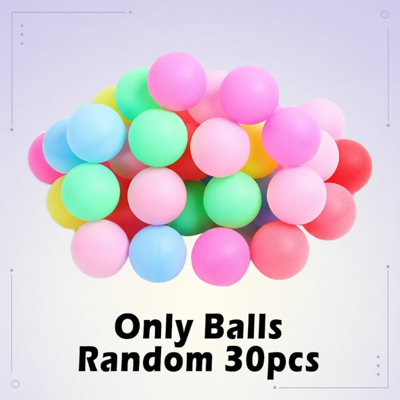 Pack of 30 extra balls in assorted colors for the waist-worn ball game