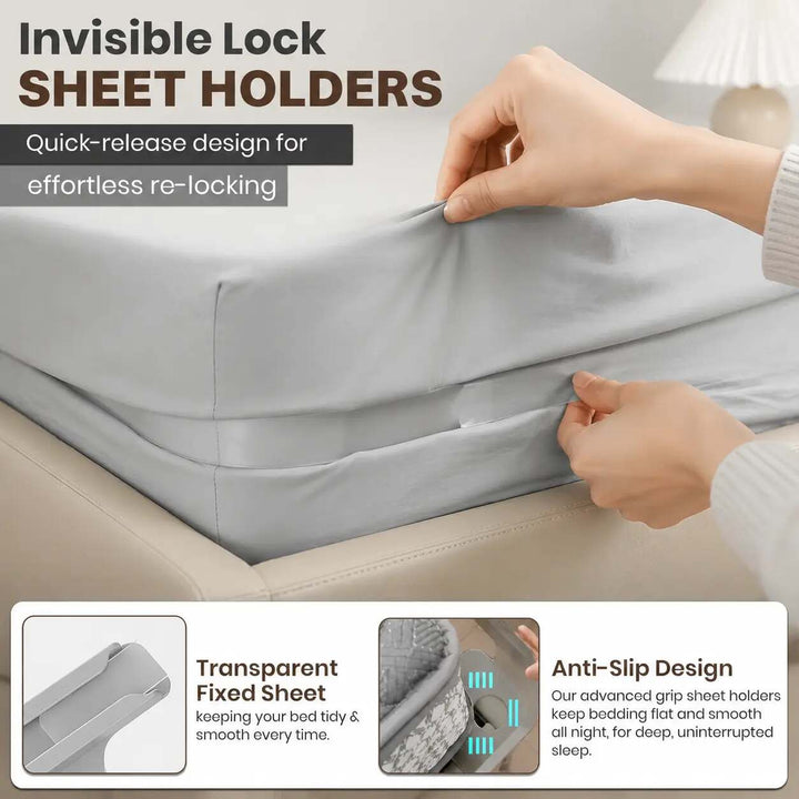 Transparent Adjustable Sheet Corner Fasteners Product Image 02