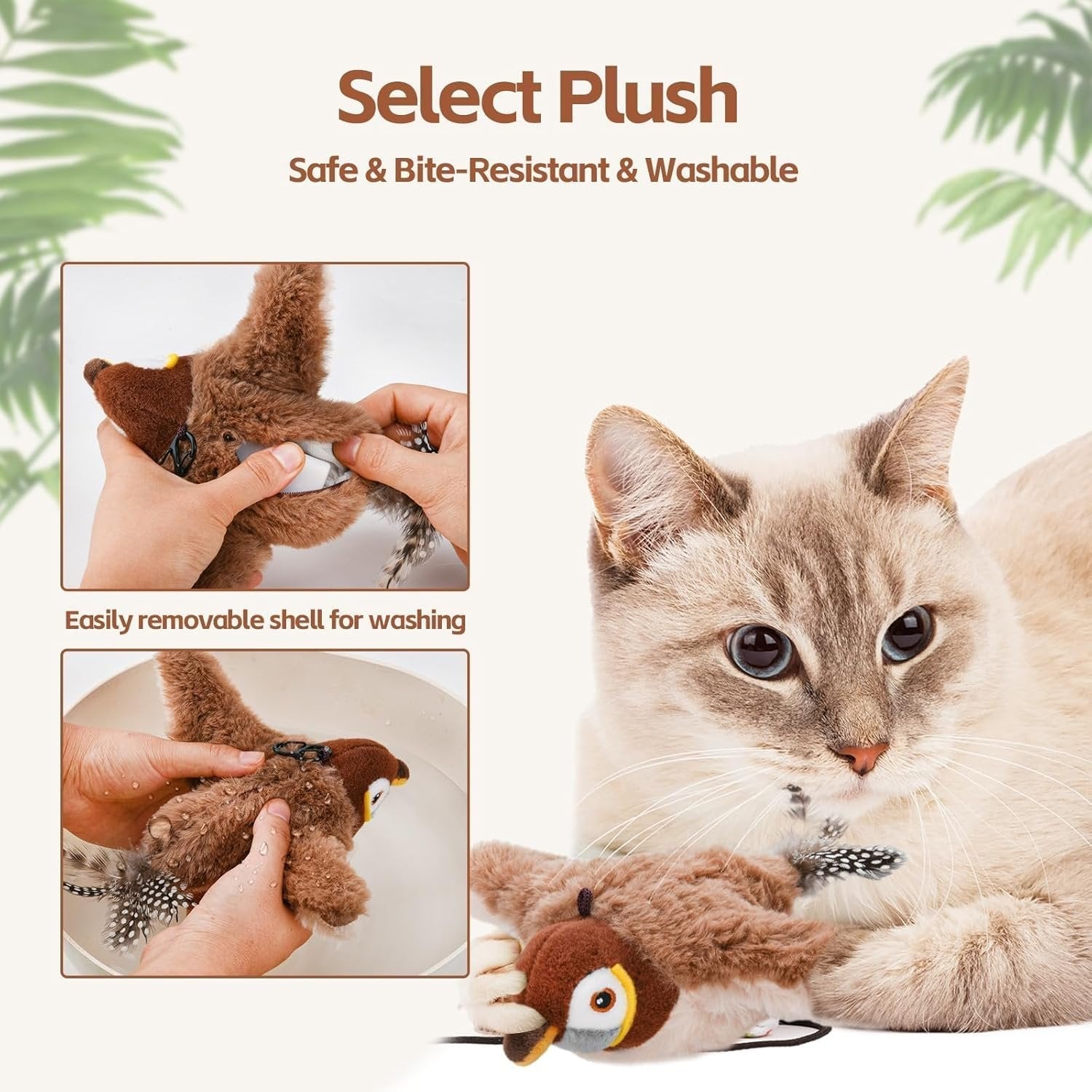 Twirlywing Rechargeable Chirping Bird Cat Toy Product Image 04